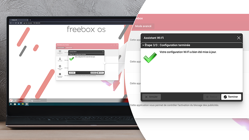 Freebox OS : personnaliser mon réseau WiFi - Paramètres sauvegardés